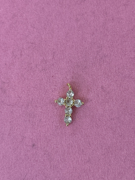 Crystal Cross Charm