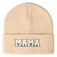 Load image into Gallery viewer, Chenille Patch Mama Beanie
