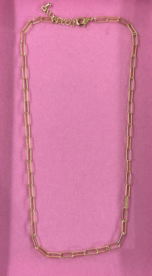 Rhode Small Paperclip Necklace 18"