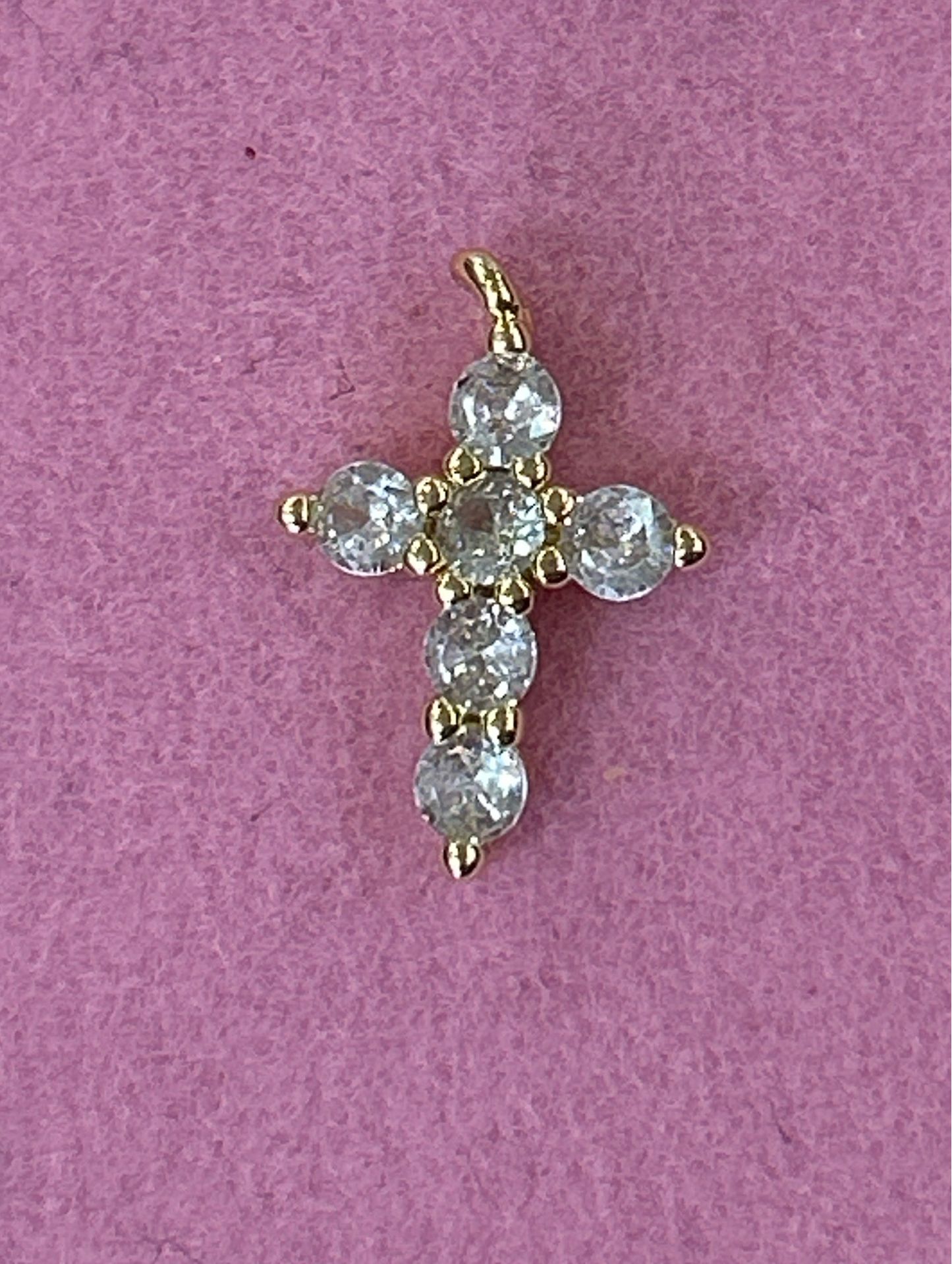 Crystal Cross Charm