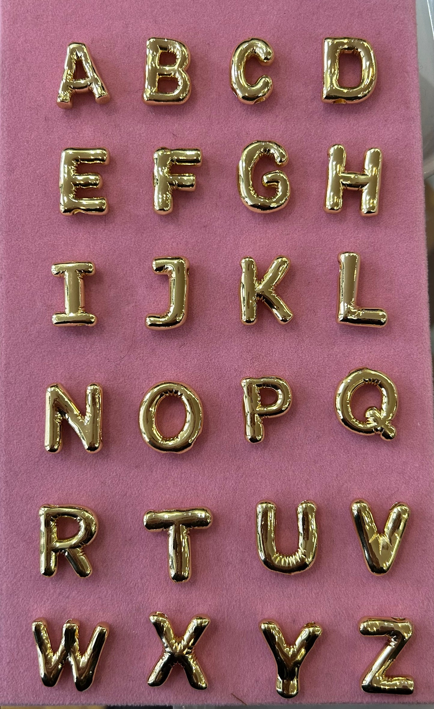 XL Bubble Letter Charms