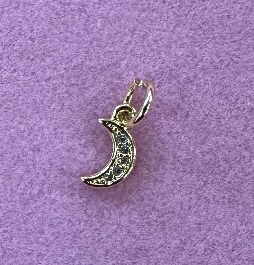 Crystal Moon Charm