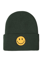 Load image into Gallery viewer, Happy Face Patch Beanie