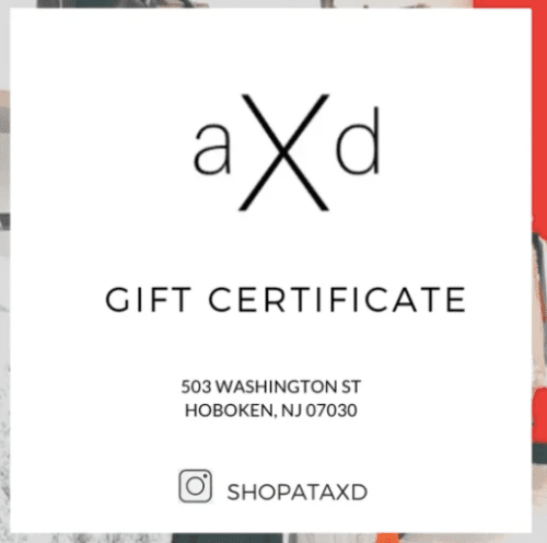 a X d Gift Card